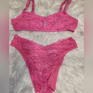 Victoria's Secret PINK, Pink Lace Bra Set